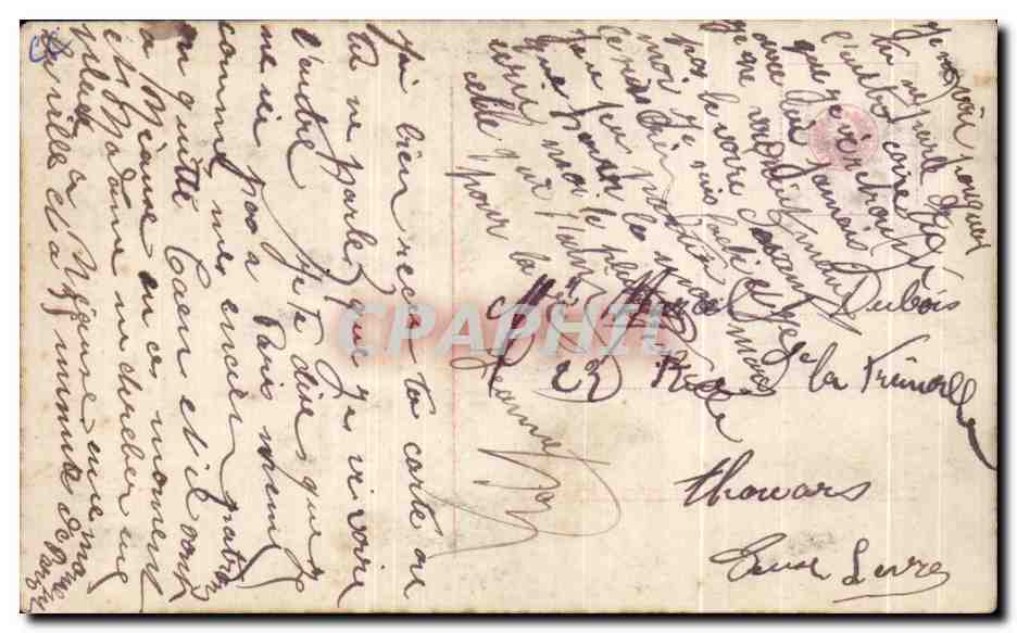 CPA Fantaisie Femme Fleurs  — Rückseite