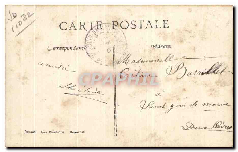 CPA Fantaisie Femme  — Rückseite
