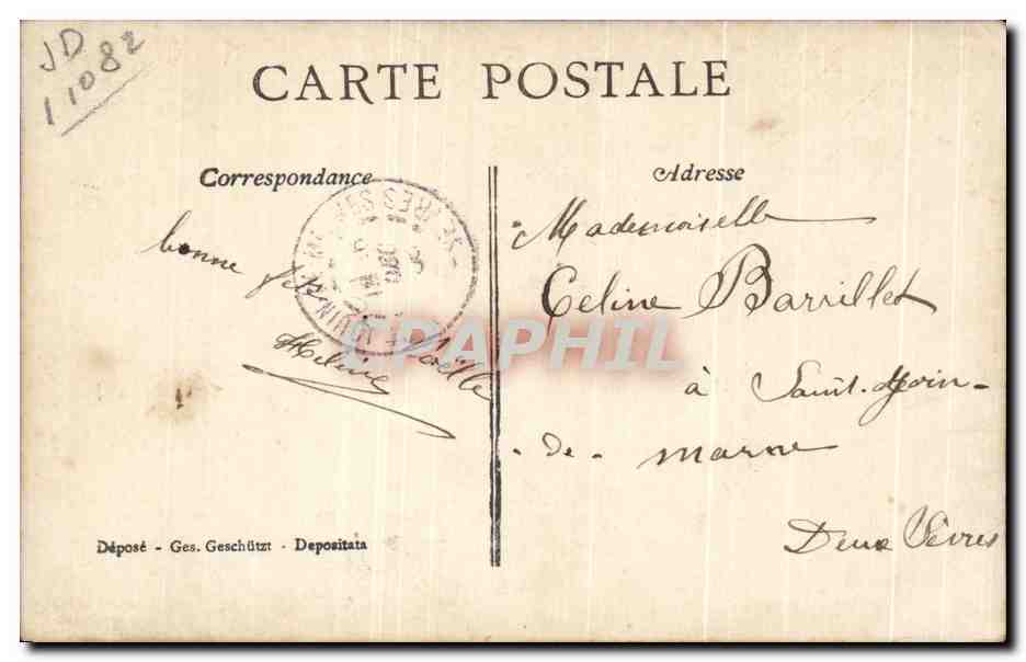 CPA Fantaisie Femme  — Rückseite