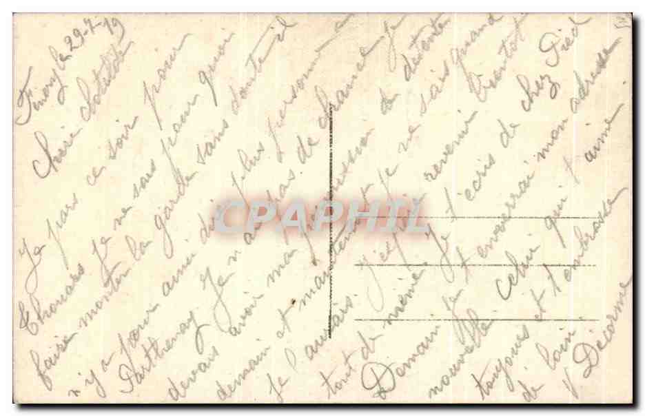 CPA Fantaisie Femme Porte bonheur — Rückseite
