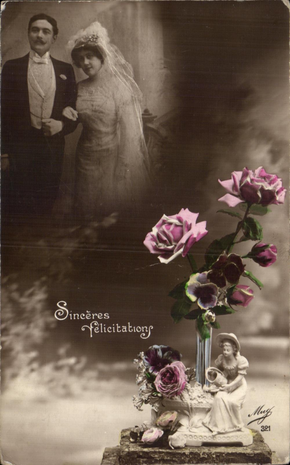 CPA Fantaisie Femme Mariage Santon 