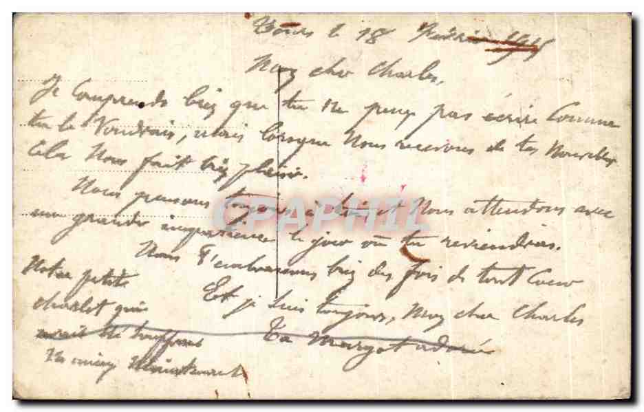 CPA Fantaisie Femme Mariage Santon  — Rückseite