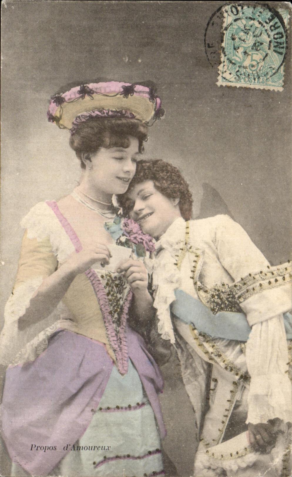 Deux amoureux — scène de théâtre — Propos d'Amoureux, éditeur La Ruffe, n° 123