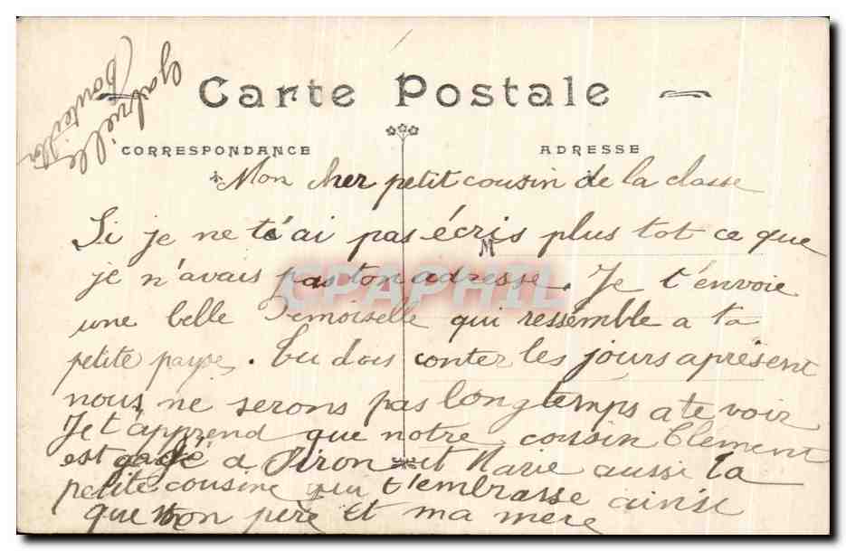 CPA Fantaisie Femme  — Verso