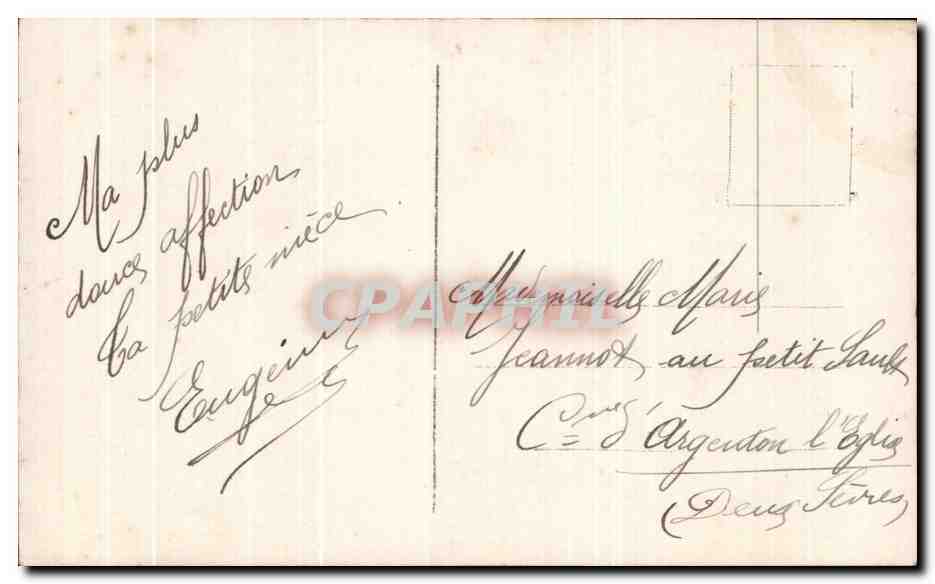 CPA Fantaisie Femme Mariage — Verso