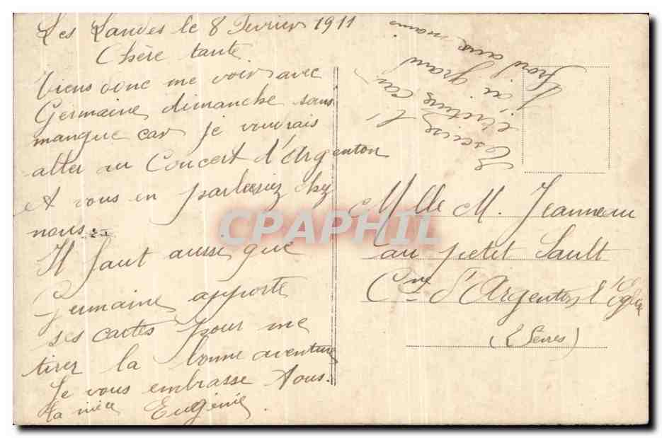 CPA Fantaisie Femme  — Verso