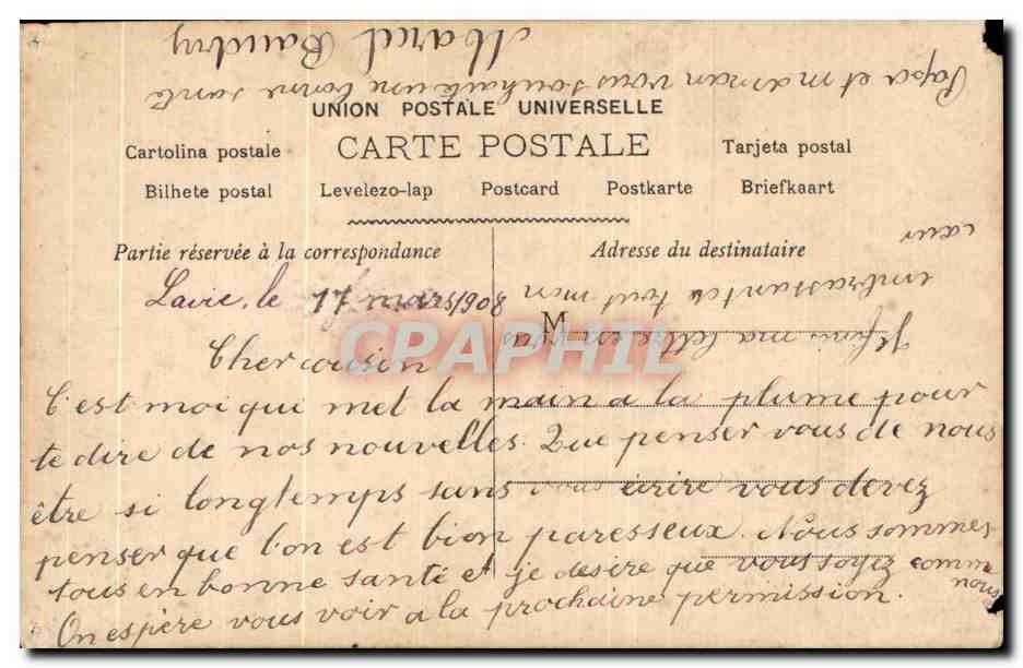 CPA Fantaisie Femme  — Verso