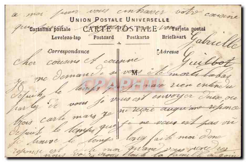 CPA Fantaisie Femme Enfant Bebe — Verso