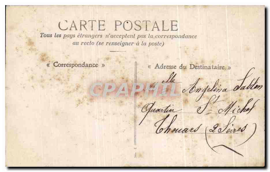 CPA Fantaisie Femme — Rückseite
