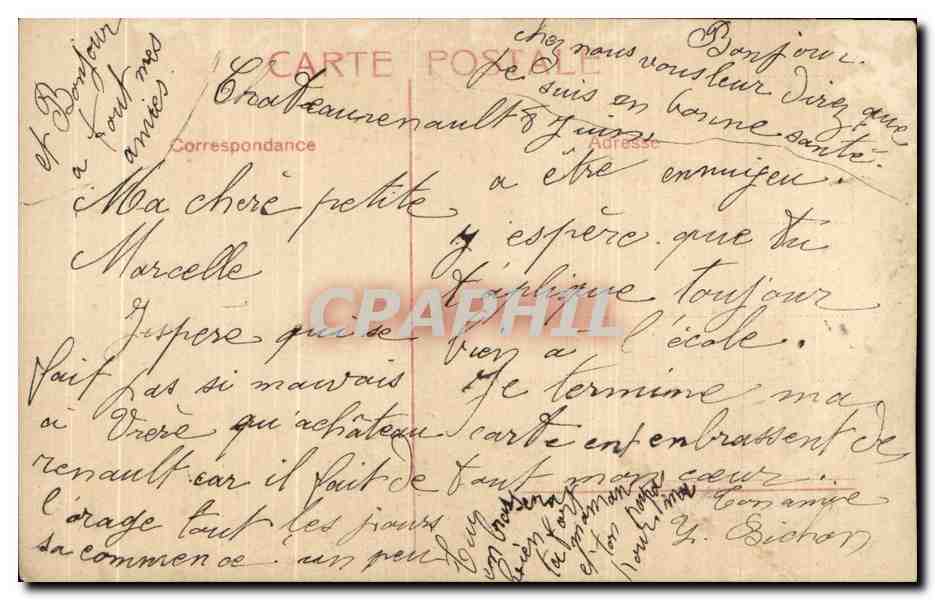 CPA Fantaisie Enfant Fille  — Rückseite