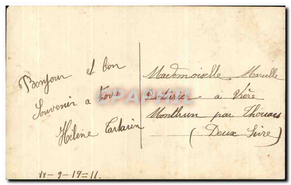 CPA Fantaisie Femme  — Rückseite