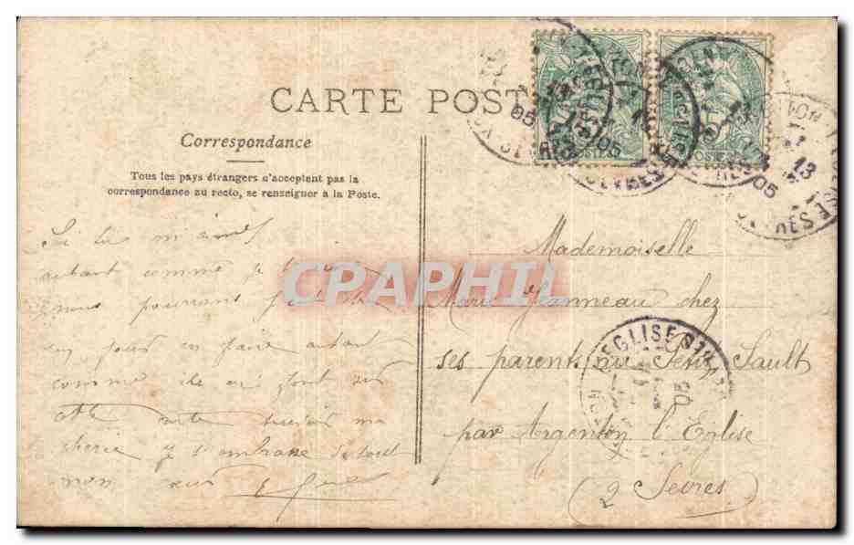 La mère veille en son berceau — Le père admire le tableau — P.J. n°43 — Verso