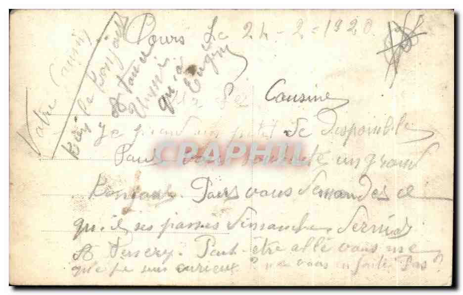CPA Fantaisie Femme  — Rückseite