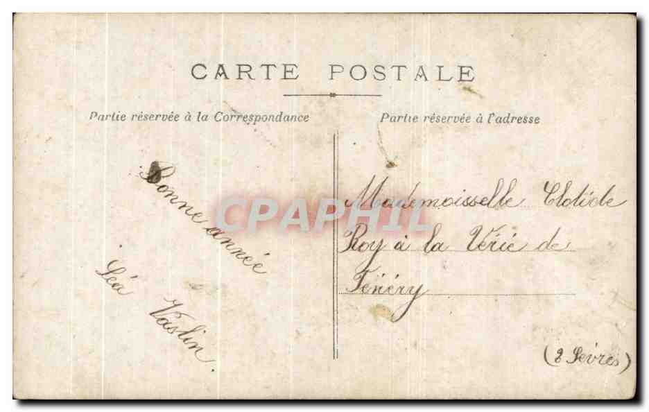 CPA Fantaisie Femme  — Rückseite