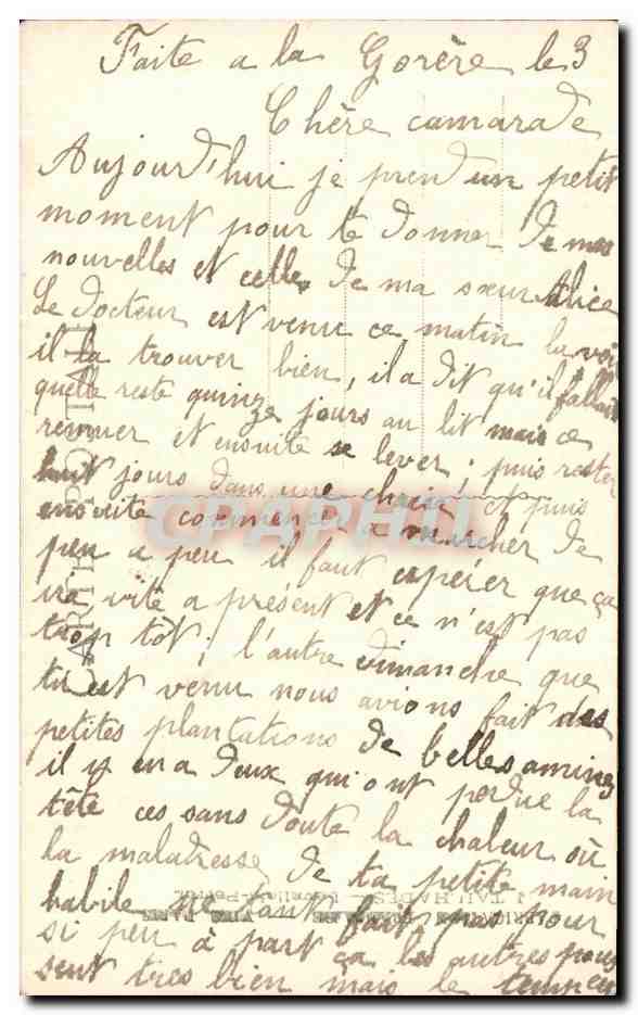 CPA Fantaisie Femme  — Rückseite
