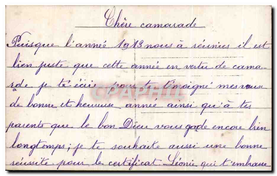 CPA Fantaisie Femme  — Verso
