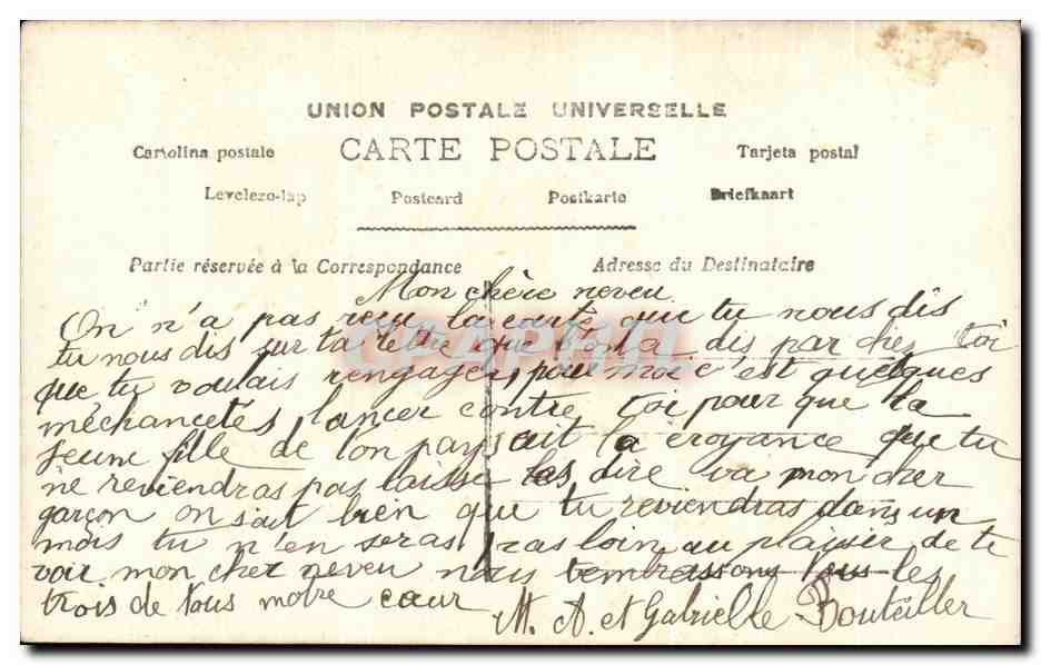 CPA Fantaisie Femme  — Verso