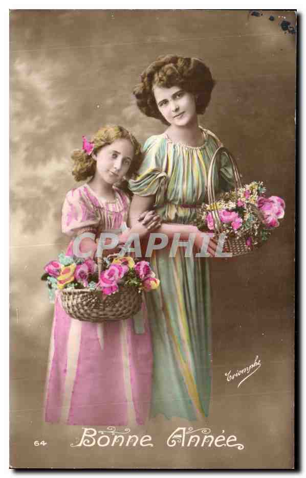 CPA Fantaisie Femme et enfant