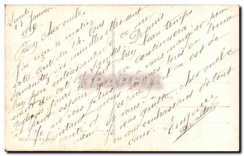 CPA Fantaisie Femme  — Verso