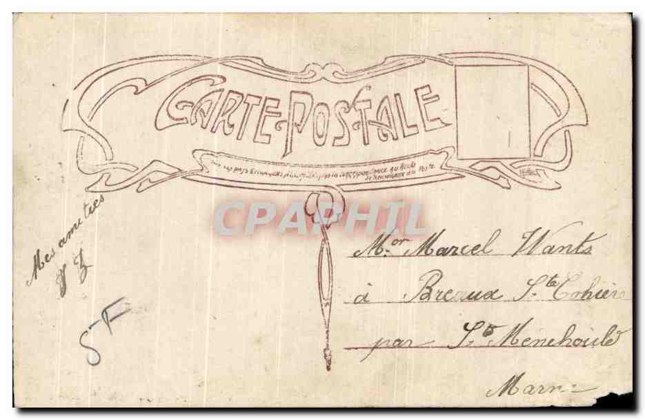 CPA Fantaisie Femme  — Verso