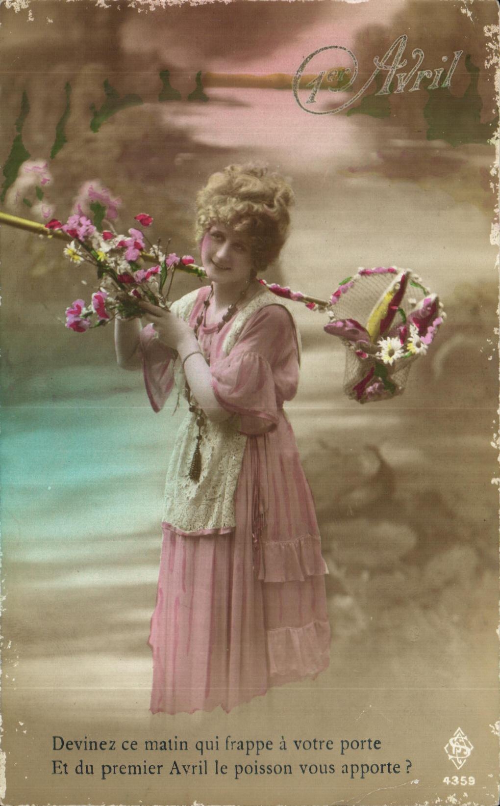 CPA Fantaisie Femme 1er Avril