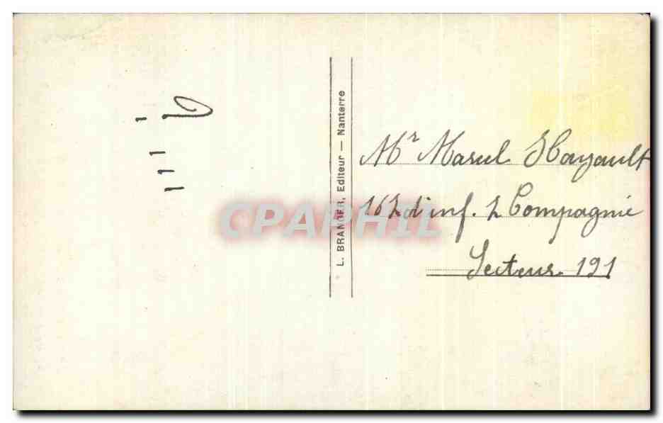 CPA Fantaisie Femme 1er Avril — Rückseite