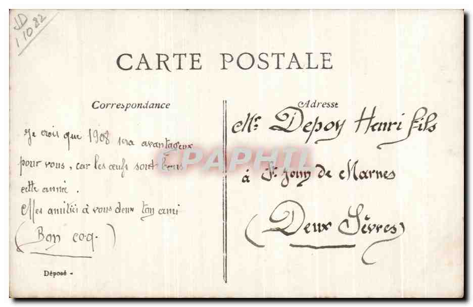 CPA Fantaisie Femme et enfant Bebe  — Rückseite