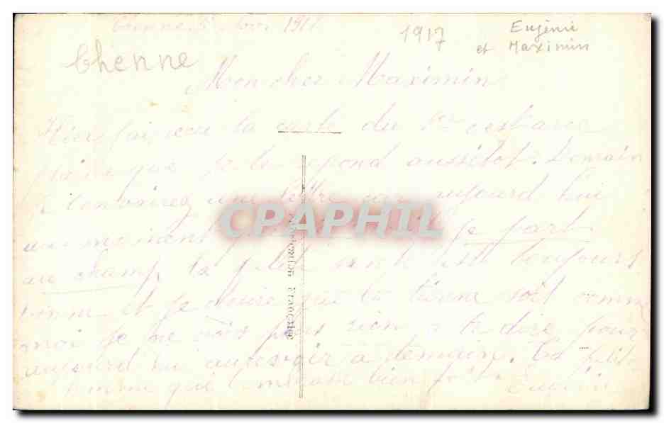 Jeune femme en robe verte — avec bouquet de fleurs — éditeur A.B.M. Paris, n° 201 — Achterkant