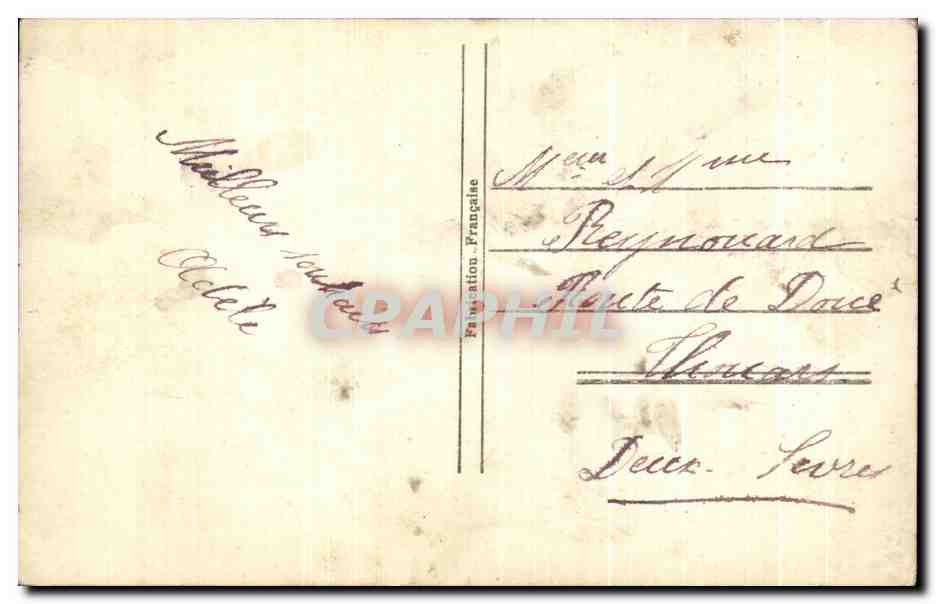 CPA Fantaisie Femme  — Verso