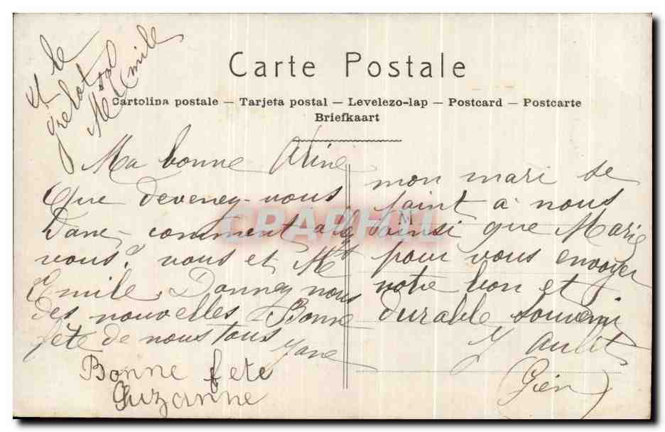 CPA Fantaisie Enfants et chats — Rückseite