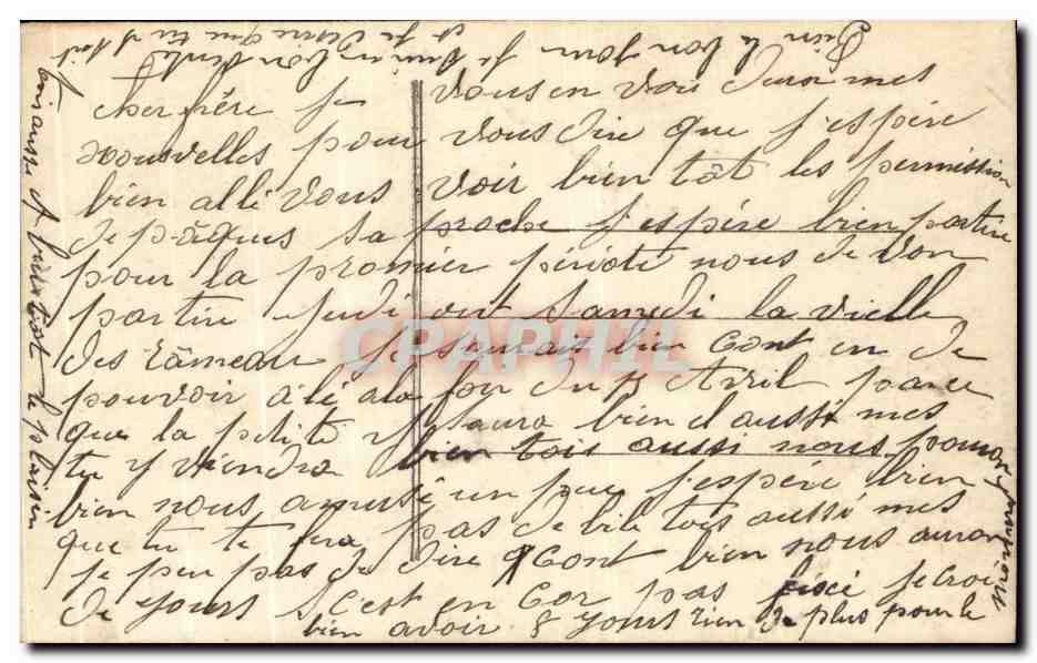 CPA Fantaisie Femme Poissons 1er Avril  — Verso