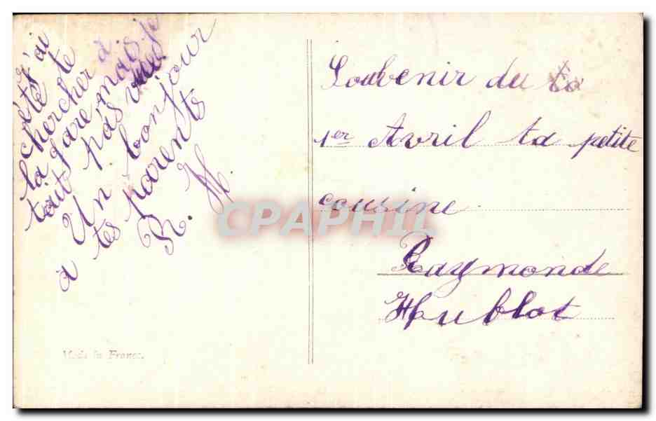 CPA Fantaisie Femme Poisson  — Rückseite