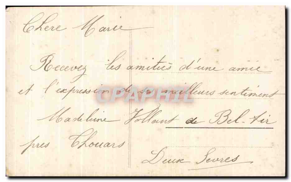 CPA Fantaisie Femme Poissons  — Verso