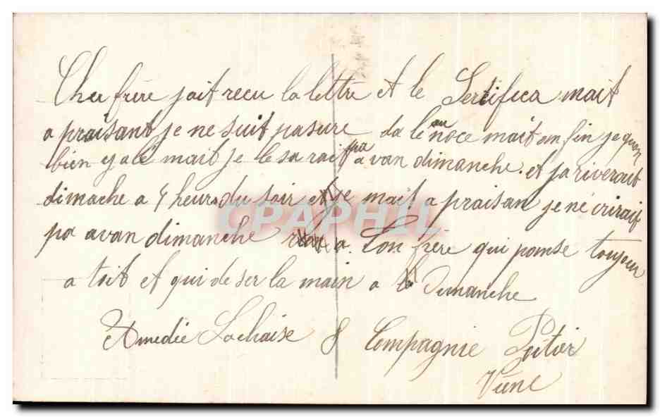 CPA Fantaisie Femme soleil — Rückseite