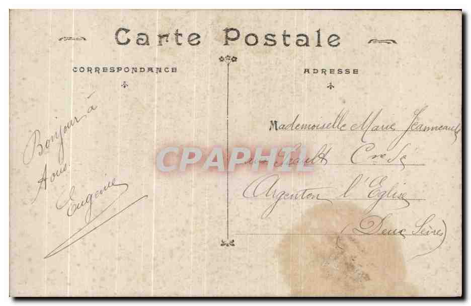 CPA Fantaisie Femme  — Verso