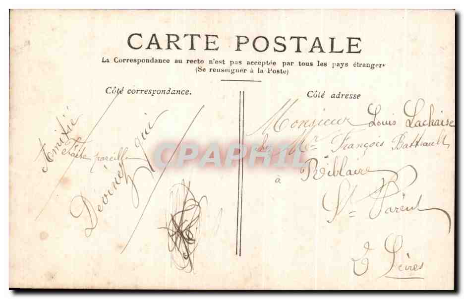 CPA Fantaisie Femme  — Back