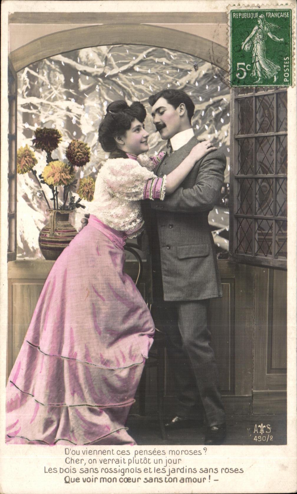 CPA Fantaisie Femme 