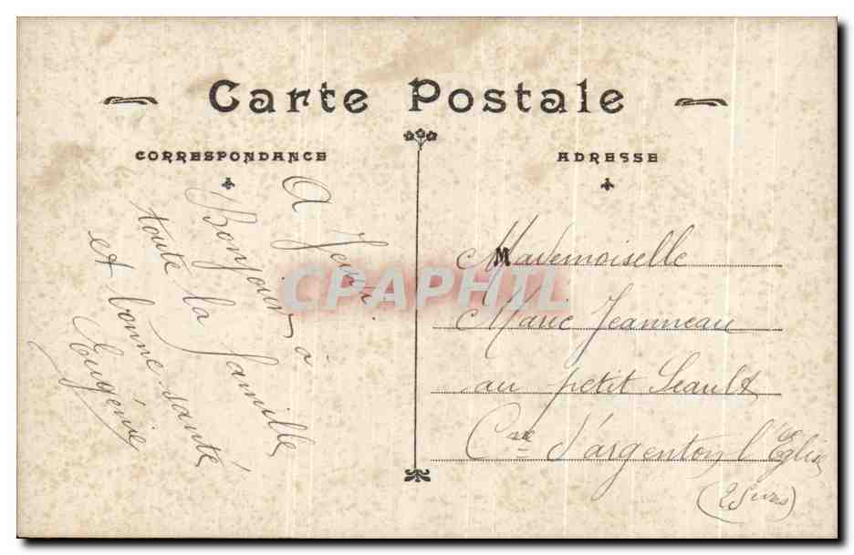 CPA Fantaisie Femme  — Rückseite