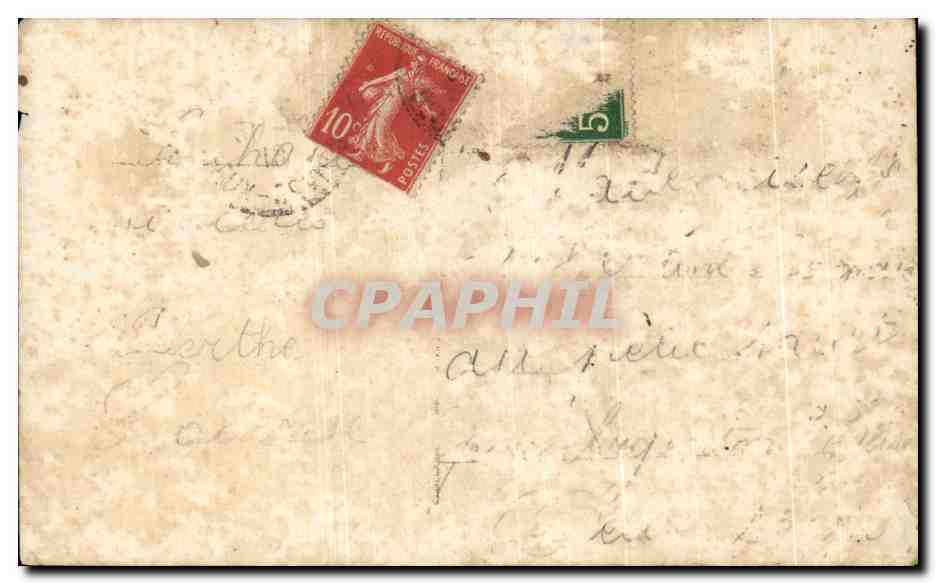 Couple enneigé — Bonne Année 1917 — J.K. n° 9171 — Reverso