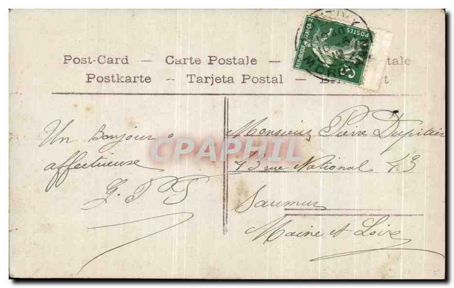 CPA Fantaisie Enfant Garcon  — Verso