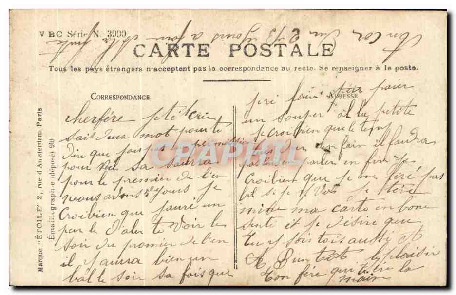 CPA Fantaisie Femme Noel — Rückseite
