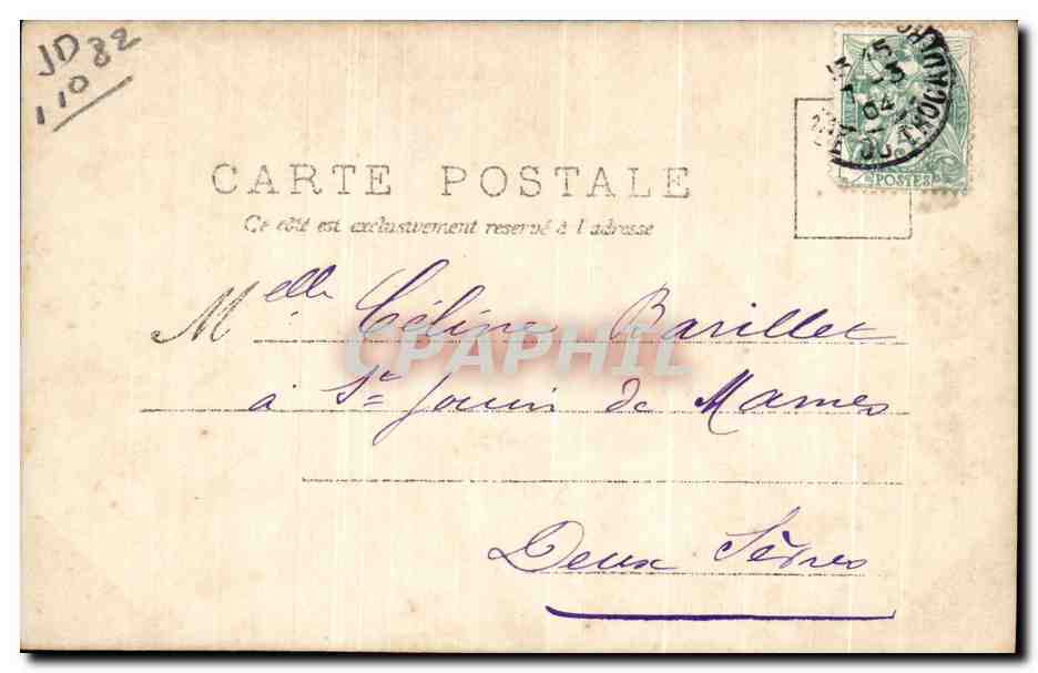 CPA Fantaisie Femme  — Rückseite