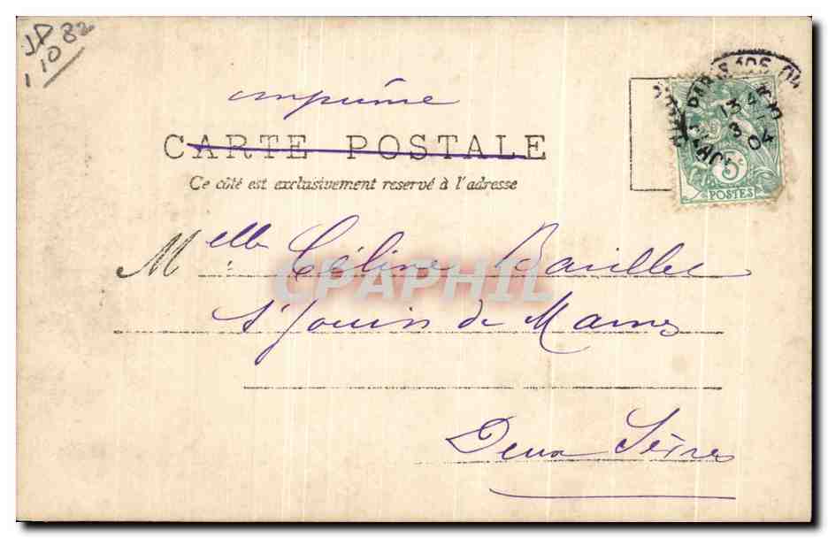 Le Premier Bal de la Jeune Fille — L'Invitation — Éditeur : Voitvenner, n° 80 — Rückseite