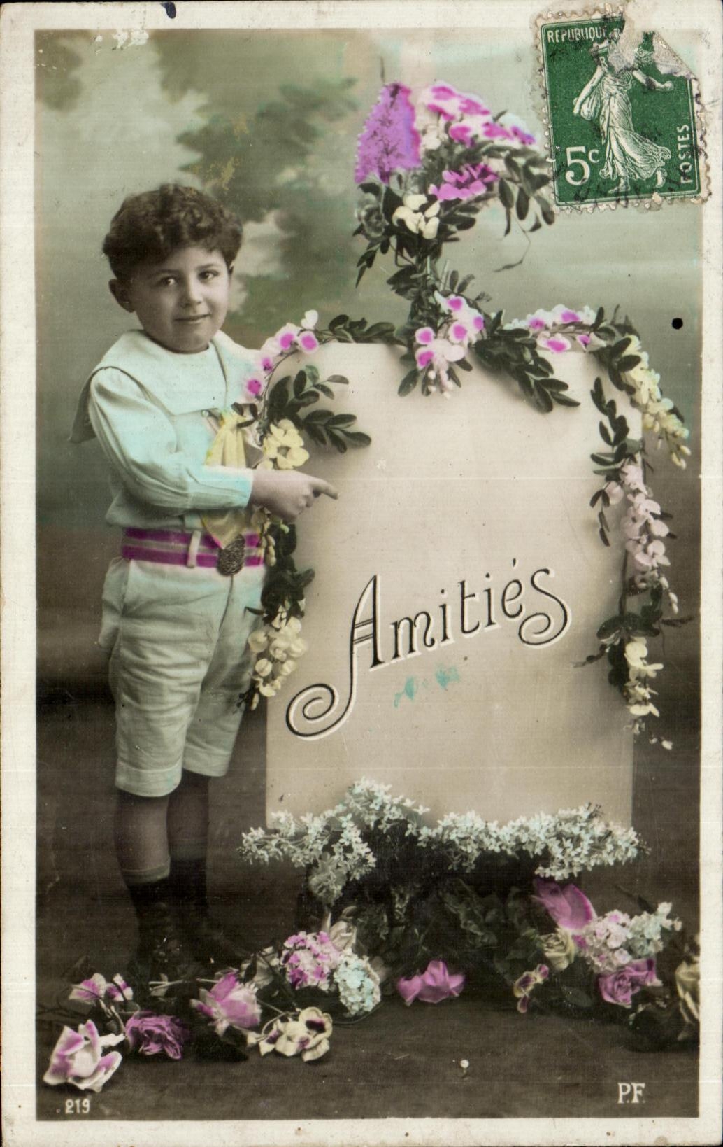 CPA Fantaisie Enfant Garcon 