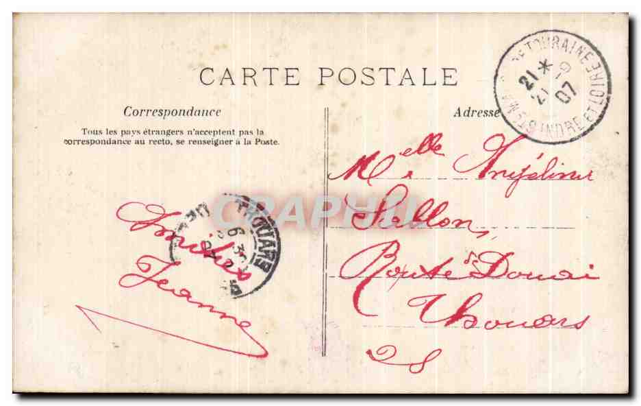 CPA Fantaisie Femme  — Verso