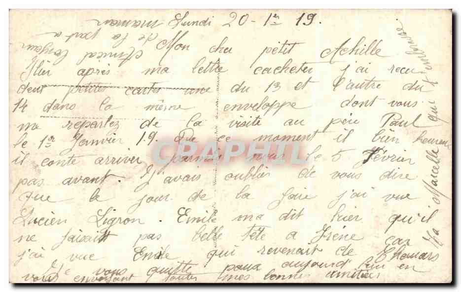 CPA Fantaisie Femme  — Verso