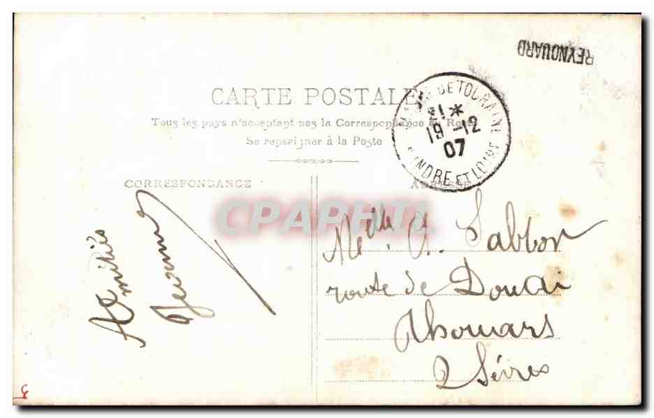 CPA Fantaisie Femme Marin  — Verso