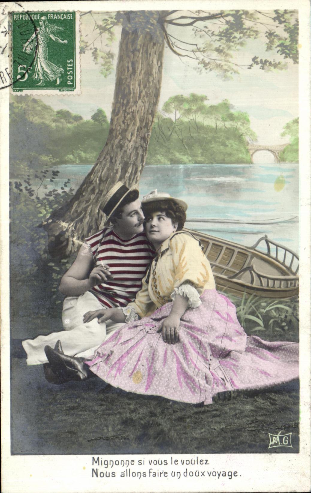 CPA Fantaisie Femme Marin 