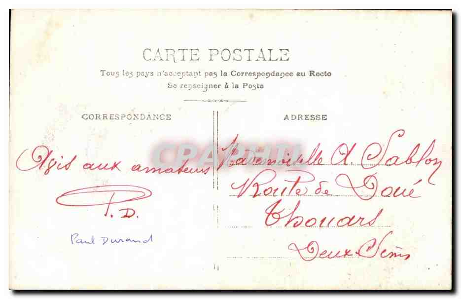 CPA Fantaisie Femme Marin  — Verso