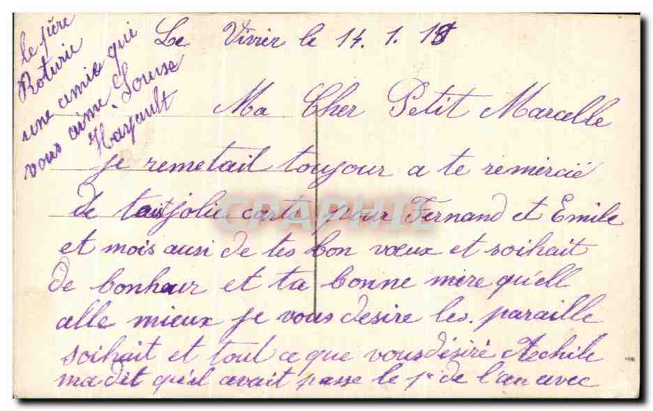 CPA Fantaisie Femme  — Rückseite